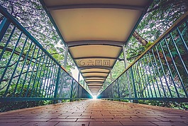 橋,路徑,鵝卵石