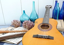 吉他,靜物,音樂