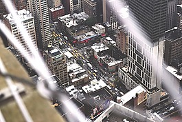 市容,城市的街道,城市