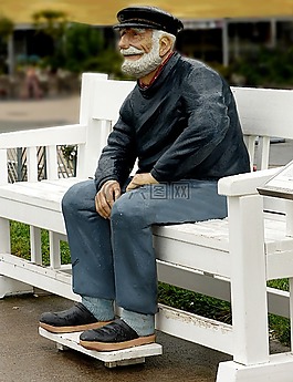 雕像,人,男子