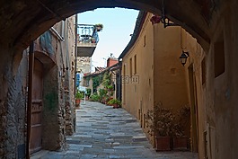 意大利,鎮(zhèn),胡同