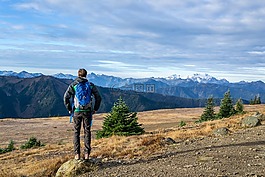 家伙,男子,徒步旅行