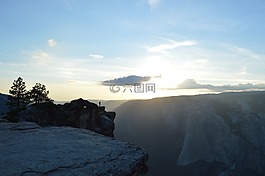 懸崖,谷,人
