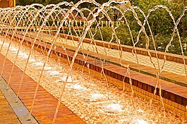 喷泉,水游戏,水