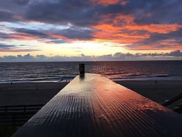 敘爾特島,日落,北海