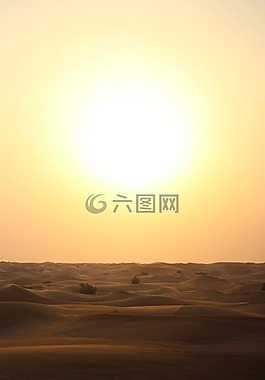 沙漠景观,日落,沙漠