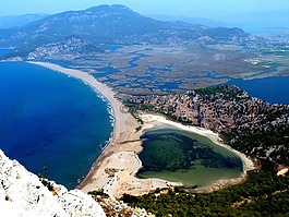 空中的視圖,高山景觀,海景房