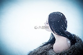 魅力,夫人,女孩
