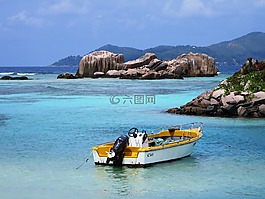 塞舌爾,香格里拉dique,海