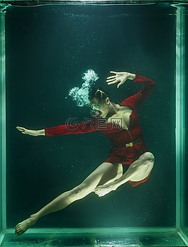 水下,時(shí)尚,女人