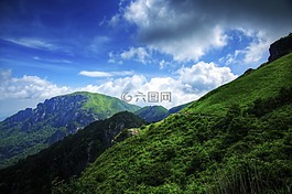 武功山,山脉,云朵