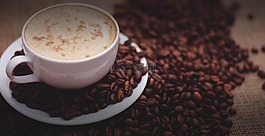 咖啡豆,咖啡杯,杯