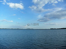 水,天空,藍(lán)色