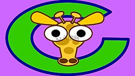 長(zhǎng)頸鹿,紫,綠色