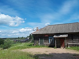俄羅斯,建筑物,小木屋