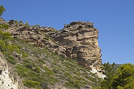 希臘,山,視圖