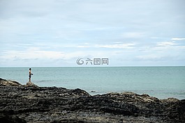 钓鱼,海洋,水