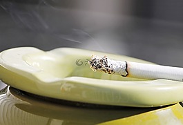 香煙,煙,煙灰缸