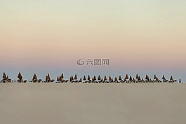 天空,黎明,景觀