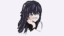 悲哀,動(dòng)漫,女孩
