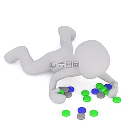 男性,3d模型,孤立