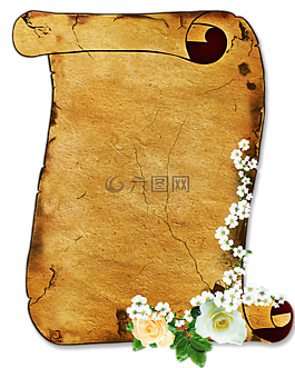 滾動,羊皮紙,文具