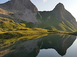山下湖,陽光,風景