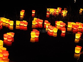 蜡烛,灯小夜曲,河