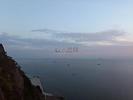 沉靜,海邊,海天一線