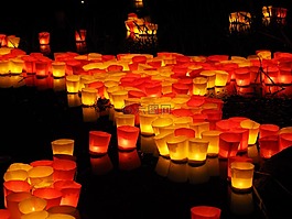 蠟燭,燈小夜曲,河