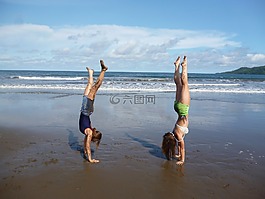 女孩,acrobat,雜技