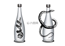 瓶,軟管,酒精
