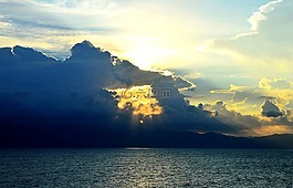 天空,云,日出