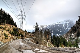 奧地利,山,gerlos