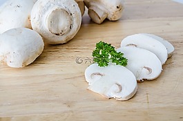 蘑菇,香草,白