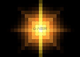 中心,像素,光