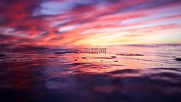 日落,黄昏,海洋