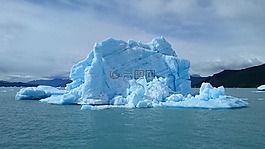 冰,湖,小船