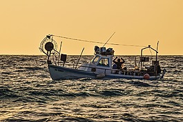 漁船,海,釣魚(yú)
