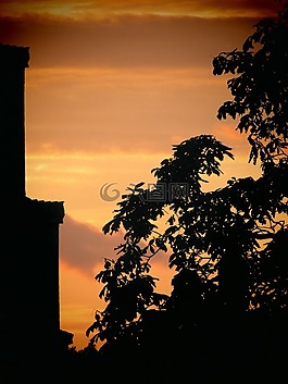 傍晚的天空,天空,abendstimmung
