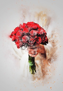 鮮花,花束,婚禮