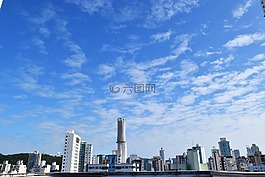 天空,建筑物,云
