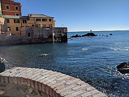 热那亚,抵达boccadasse,村
