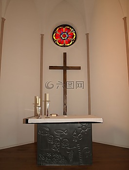 祭坛,教会,新教