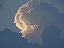 云,天空,盖的天空