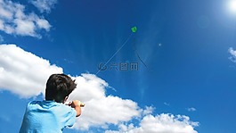溶膠,風箏,孩子