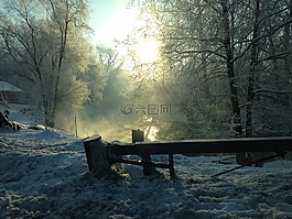 雪,冬天,戶(hù)外