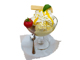 吃,食品,冰