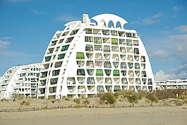 現(xiàn)代建筑,法國(guó),海灘