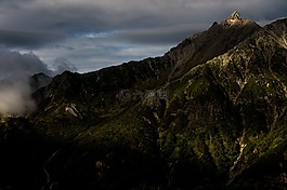 日落,亞當(dāng)峰,西鎌尾根